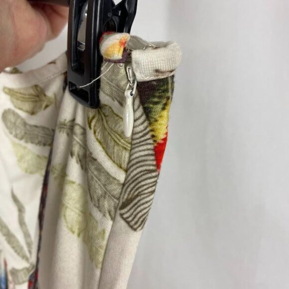 Vintage Collection Shark Tail Feather Tribal Print Skirt Women's Small/ Medium - Picture 7 of 13